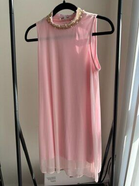 Blush Pink Shift Dress